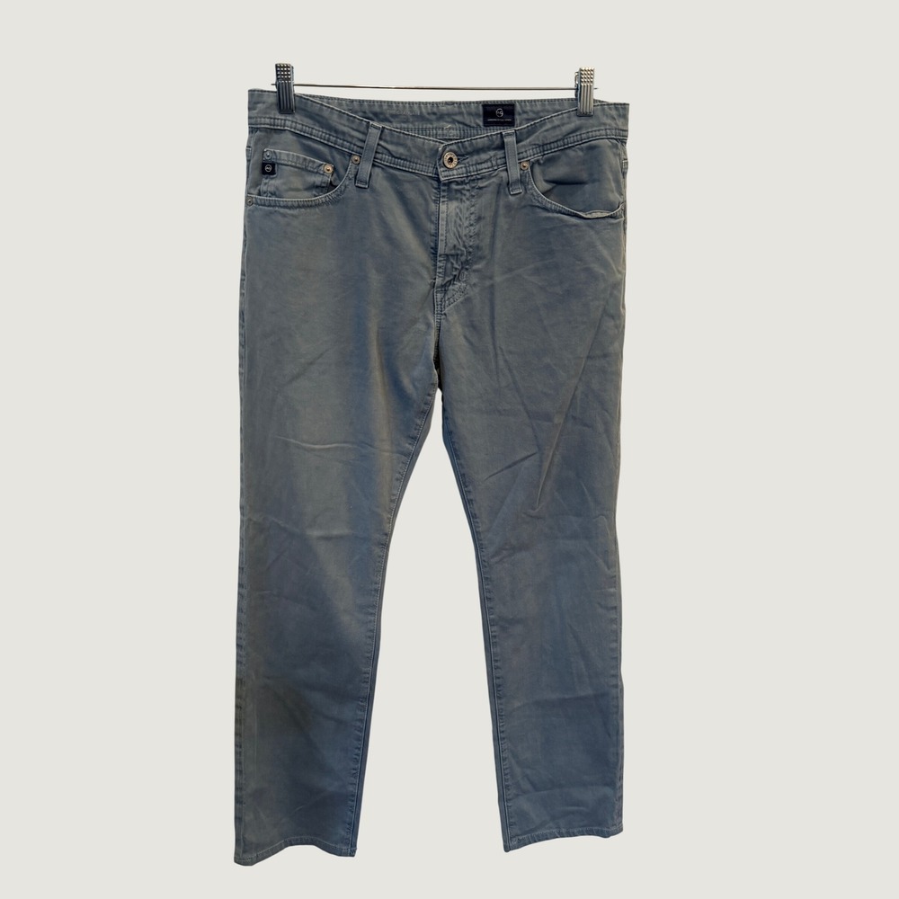 AG The Graduate Pants Mens 32x34 Blue Tailored Leg Cotton Stretch Slim Straight